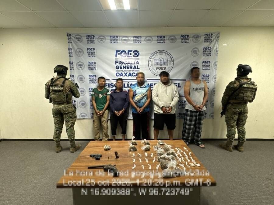 Golpe de la Marina en el Istmo: cinco detenidos, armas y droga tras nueve cateos en cuatro municipios