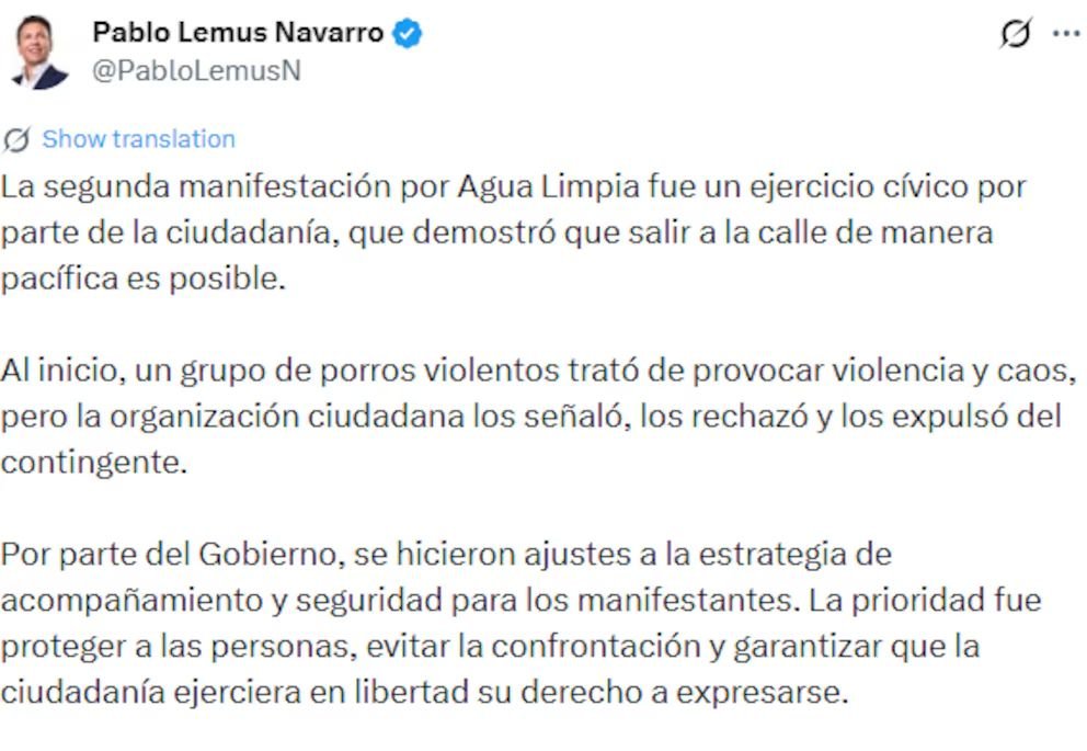 Marcha por el agua en Guadalajara termina con incendios en el Congreso y el Poder Judicial; Lemus reporta cinco detenidos