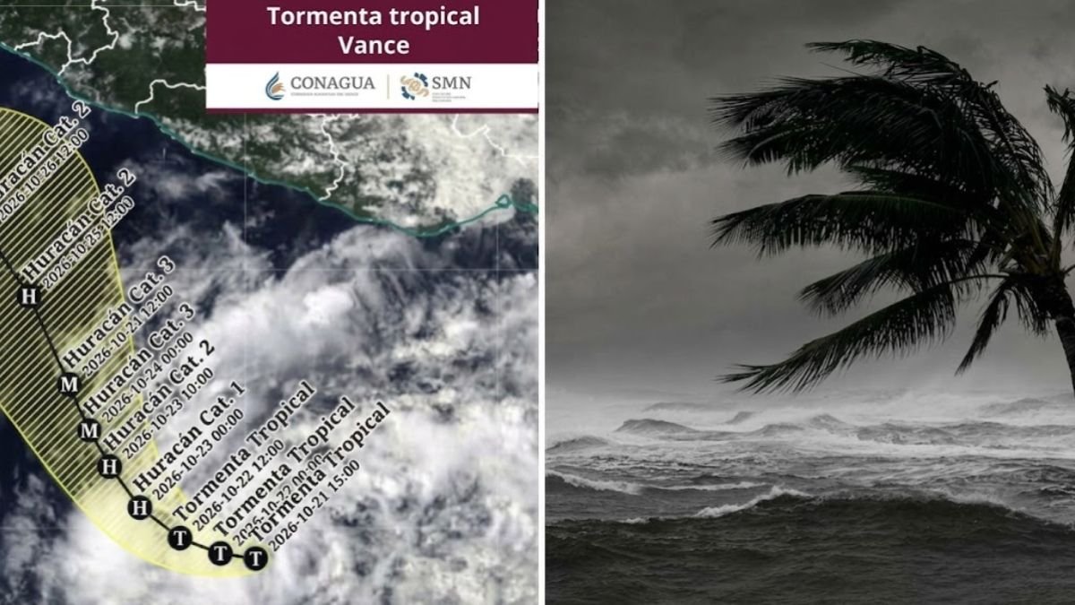 Se forma la tormenta tropical Vance en el Pacífico; podría alcanzar categoría 3 hacia el fin de semana, pero se mantiene lejos de México