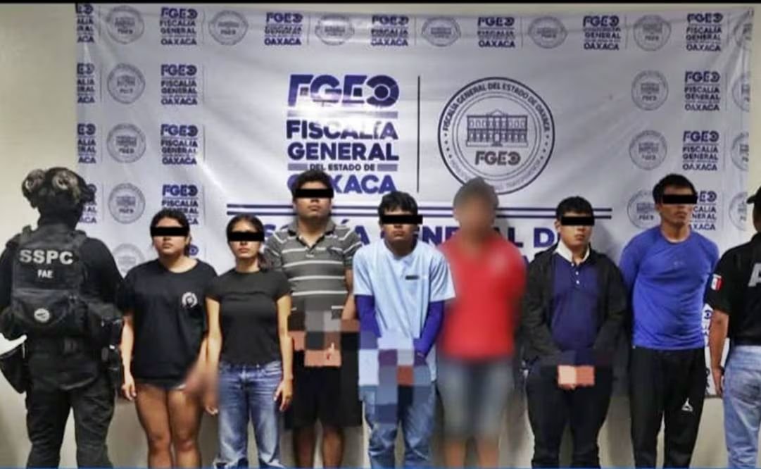 Detienen a siete personas, entre ellas un adolescente, presuntamente vinculadas con seis homicidios recientes en Juchitán